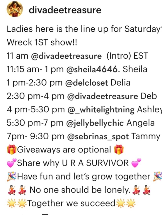 Accessories - Live Show Saturday April 18 😍🤩